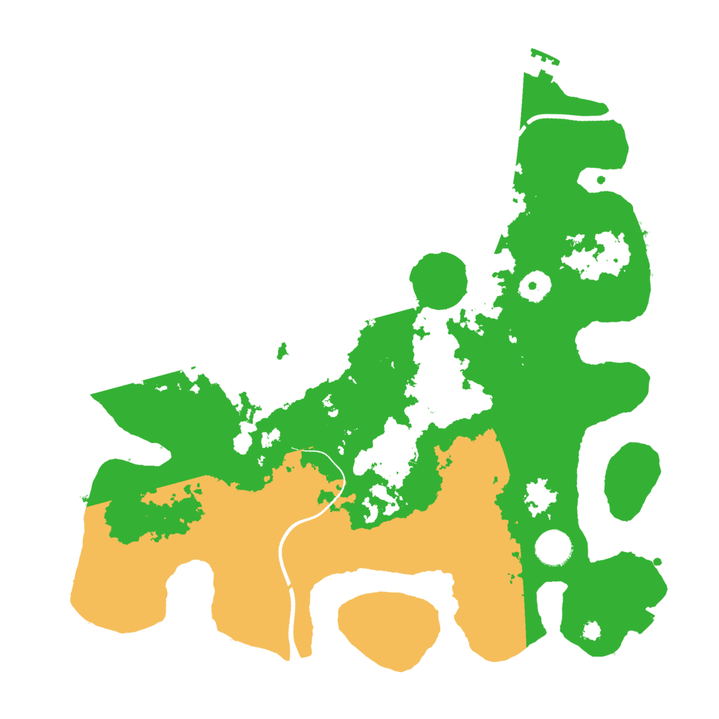 Biome Rust Map: Procedural Map, Size: 3500, Seed: 133362694