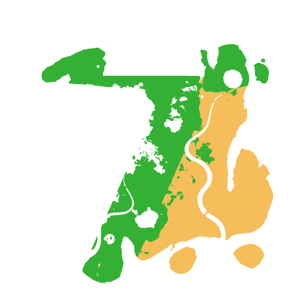 Biome Rust Map: Procedural Map, Size: 3000, Seed: 4061597