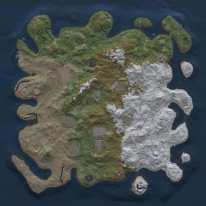 Thumbnail Rust Map: Procedural Map, Size: 4250, Seed: 104, 19 Monuments