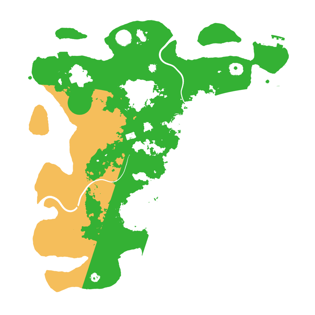 Biome Rust Map: Procedural Map, Size: 3500, Seed: 1161599078