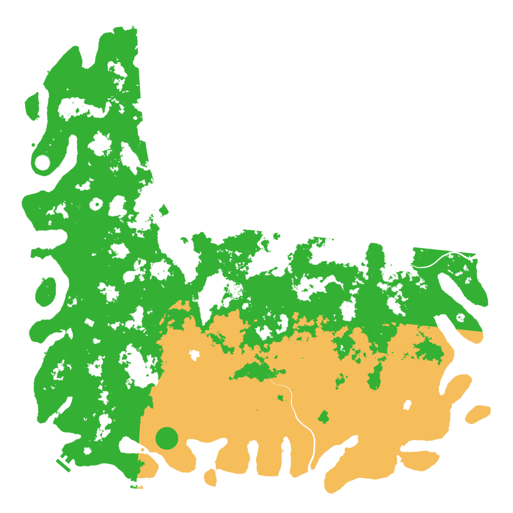 Biome Rust Map: Procedural Map, Size: 6000, Seed: 7824