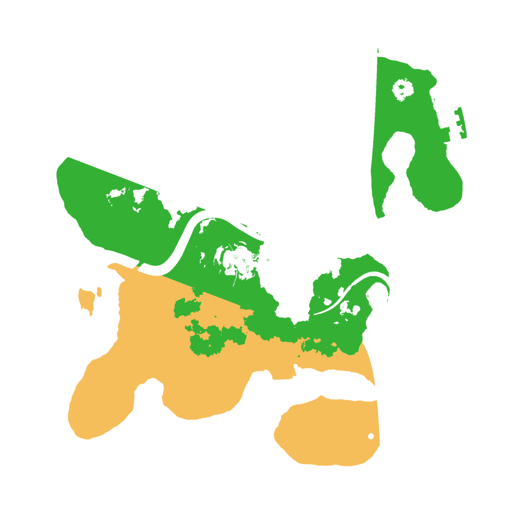 Biome Rust Map: Procedural Map, Size: 2500, Seed: 4167411