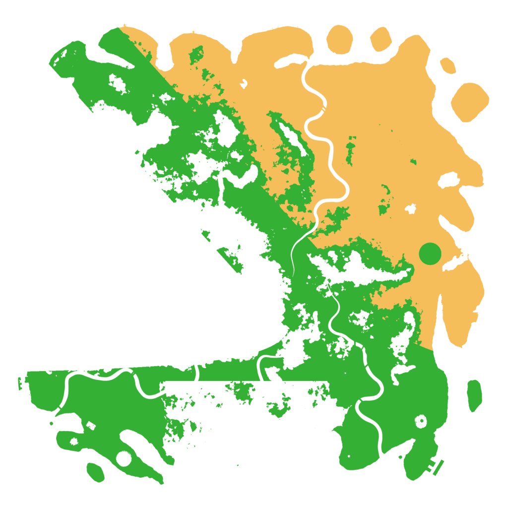 Biome Rust Map: Procedural Map, Size: 6000, Seed: 96623354