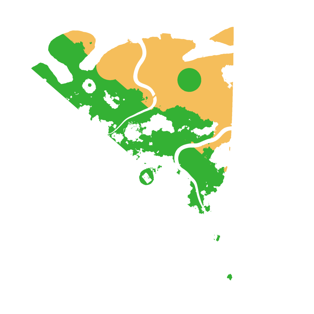 Biome Rust Map: Procedural Map, Size: 3500, Seed: 72980464