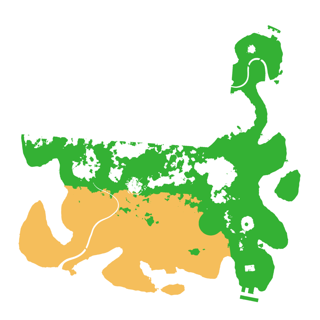 Biome Rust Map: Procedural Map, Size: 3500, Seed: 172430976