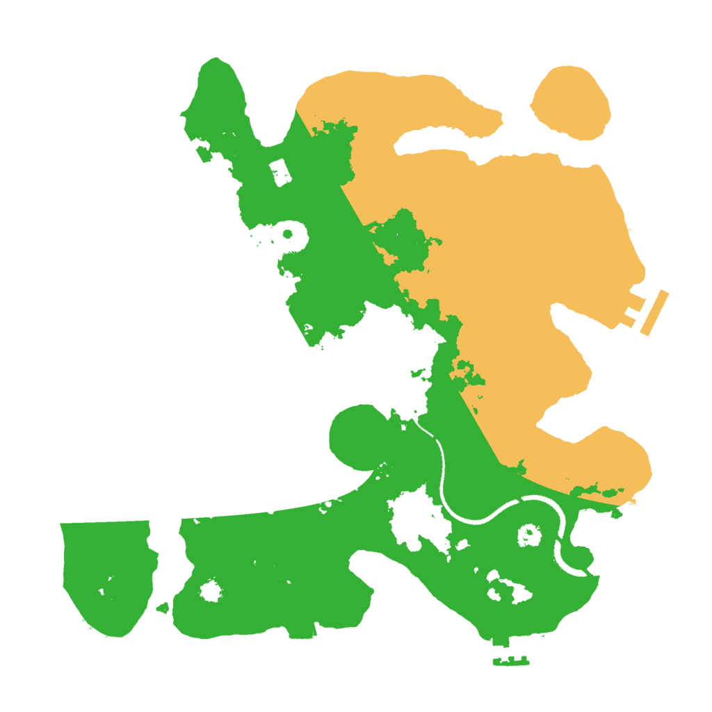 Biome Rust Map: Procedural Map, Size: 3000, Seed: 18342