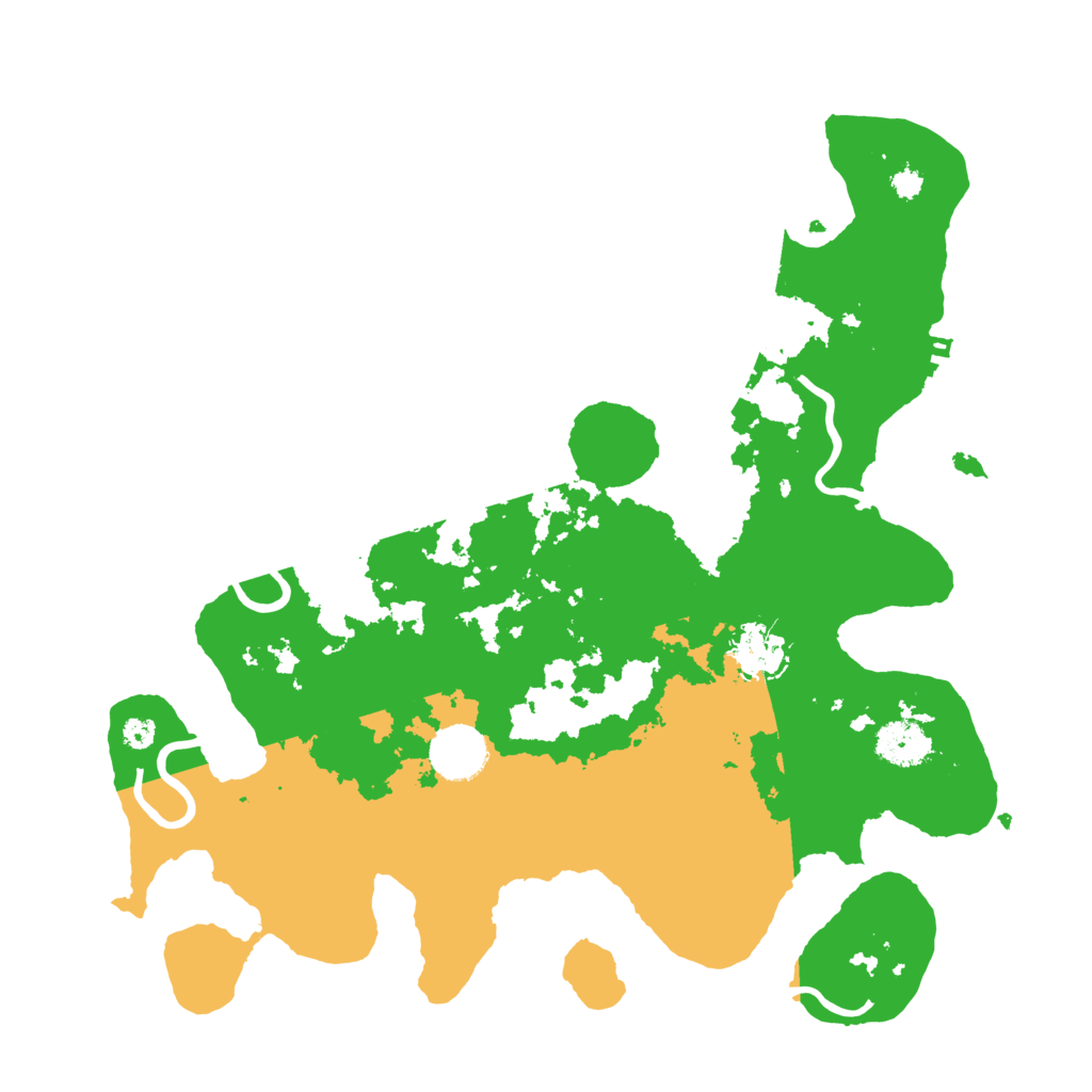 Biome Rust Map: Procedural Map, Size: 3500, Seed: 1423431564