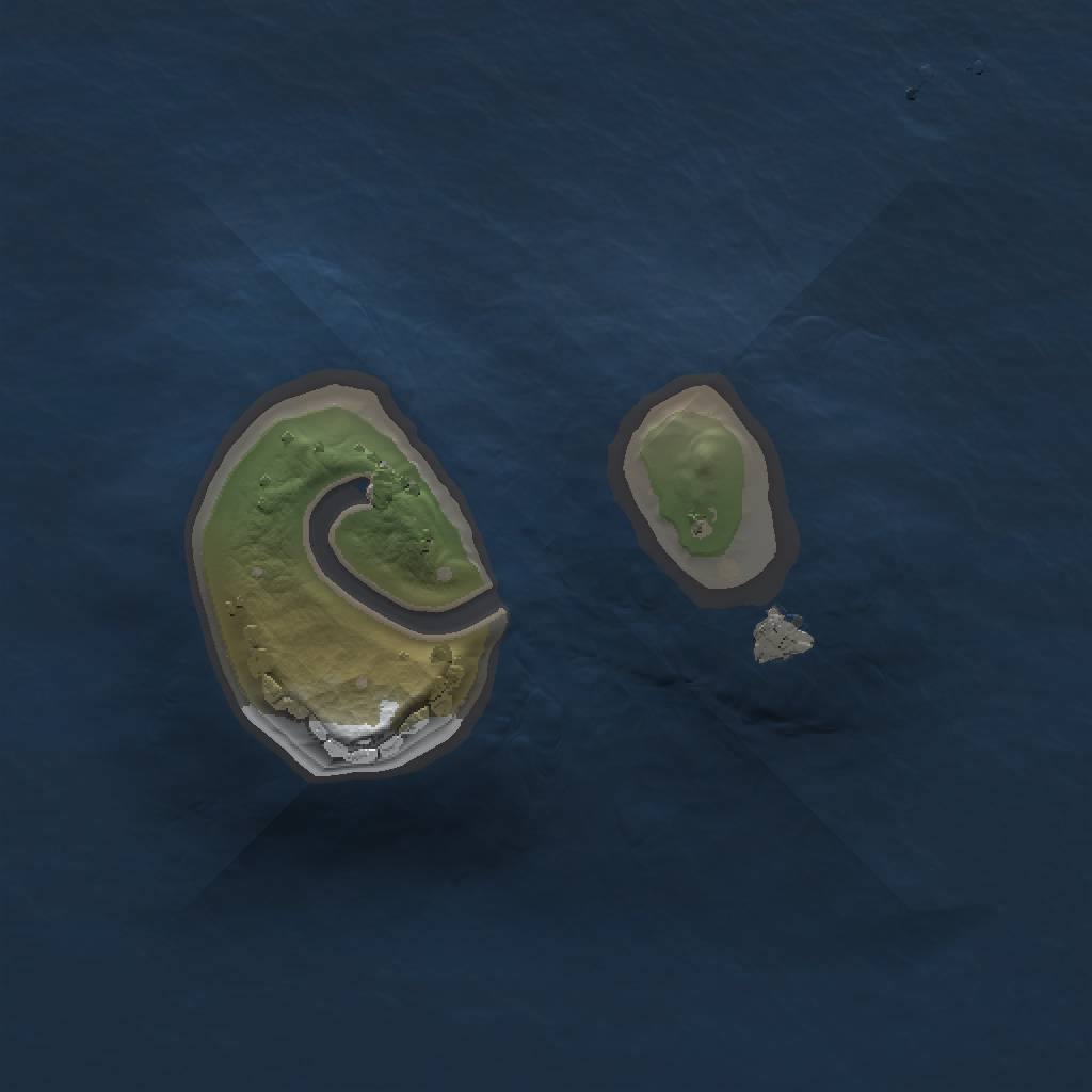 Rust Map: Procedural Map, Size: 1000, Seed: 716575539, 3 Monuments