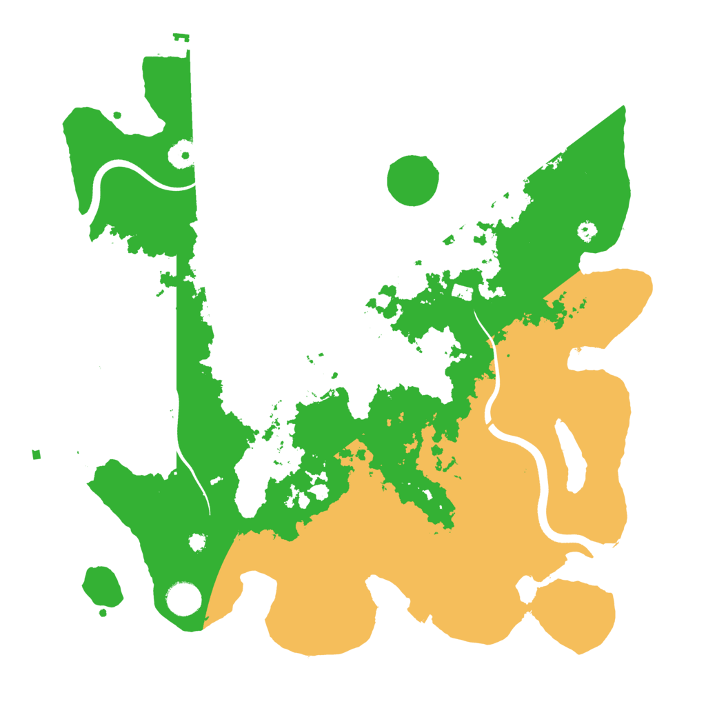Biome Rust Map: Procedural Map, Size: 3700, Seed: 669362469