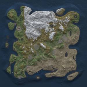 Thumbnail Rust Map: Procedural Map, Size: 3950, Seed: 1217855878, 19 Monuments
