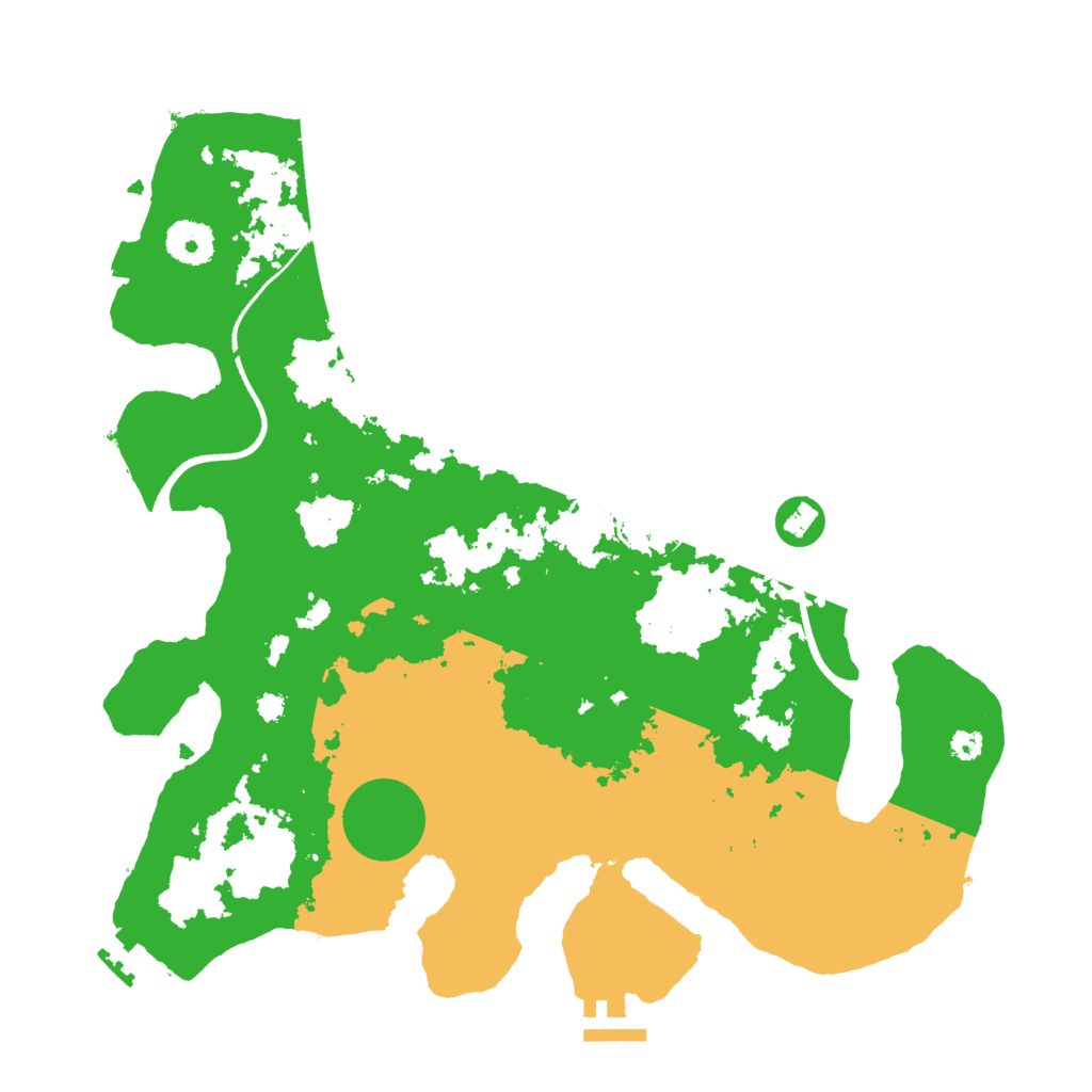 Biome Rust Map: Procedural Map, Size: 3500, Seed: 109455161
