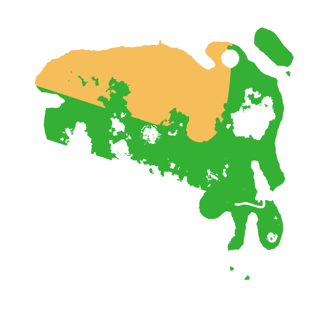 Biome Rust Map: Procedural Map, Size: 3200, Seed: 7