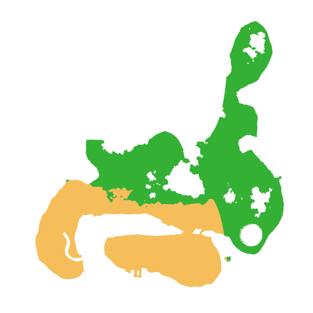 Biome Rust Map: Procedural Map, Size: 2500, Seed: 560507870