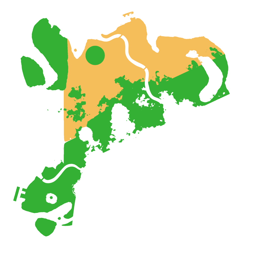 Biome Rust Map: Procedural Map, Size: 3500, Seed: 1254689240