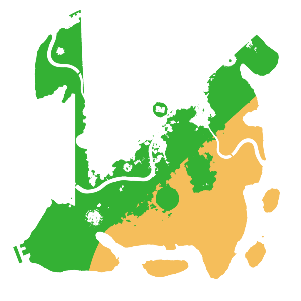 Biome Rust Map: Procedural Map, Size: 3500, Seed: 134209947