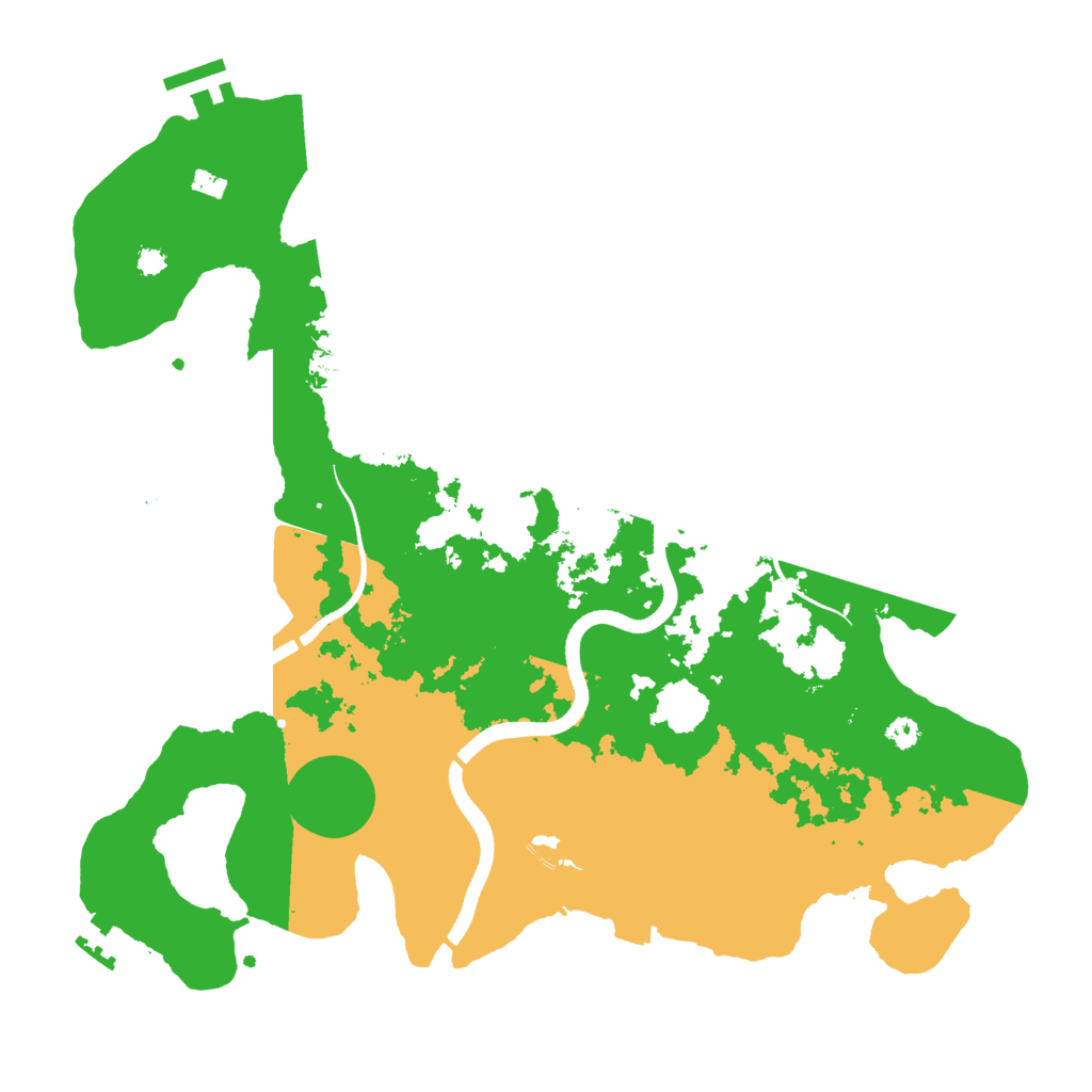 Biome Rust Map: Procedural Map, Size: 3500, Seed: 230408729