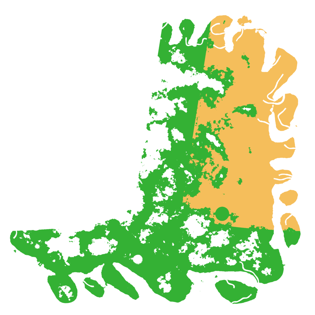 Biome Rust Map: Procedural Map, Size: 6000, Seed: 46