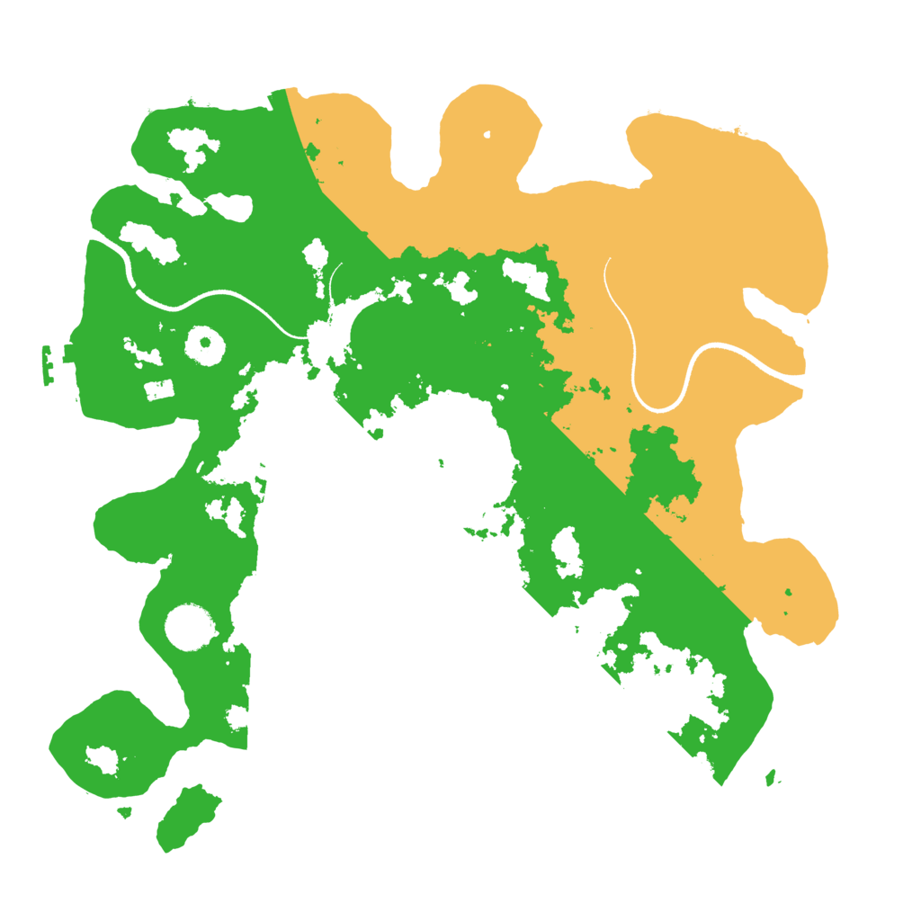 Biome Rust Map: Procedural Map, Size: 3500, Seed: 21652