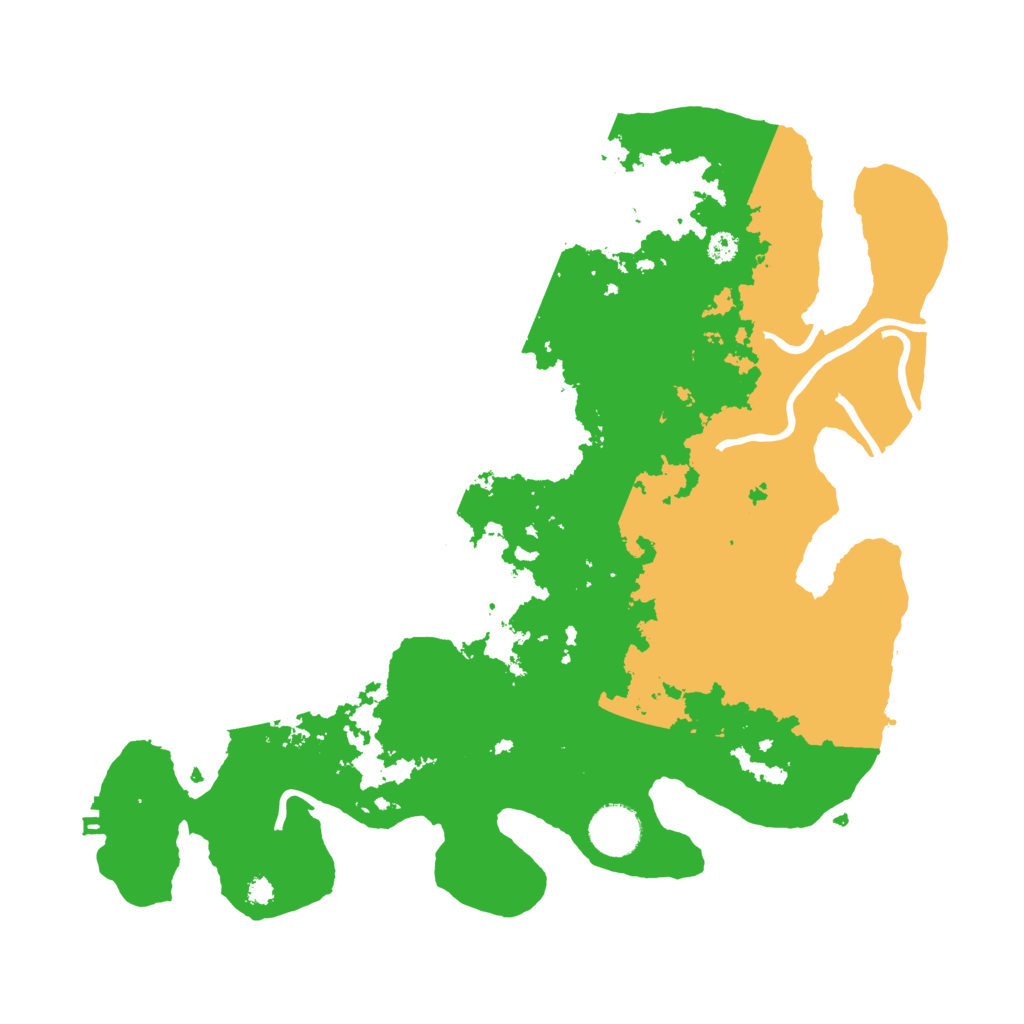 Biome Rust Map: Procedural Map, Size: 3500, Seed: 354158325