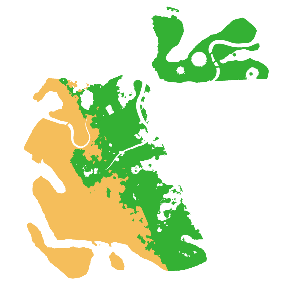 Biome Rust Map: Procedural Map, Size: 3500, Seed: 10732