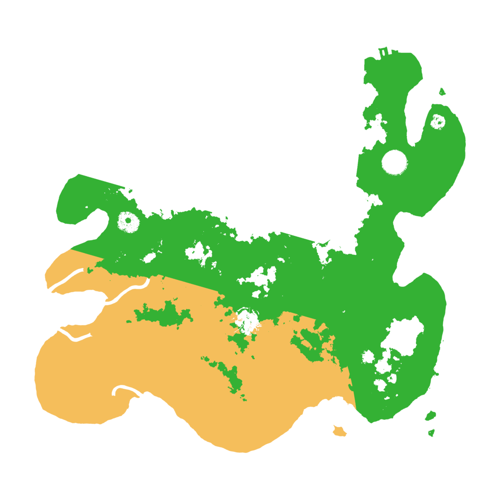 Biome Rust Map: Procedural Map, Size: 3500, Seed: 159357