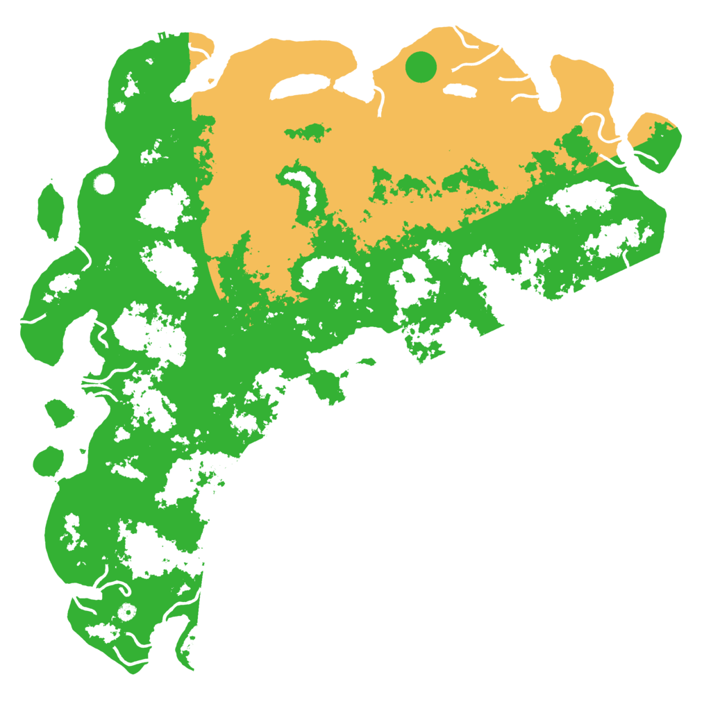 Biome Rust Map: Procedural Map, Size: 6000, Seed: 103886127