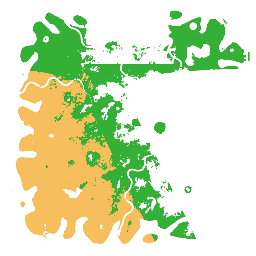 Biome Rust Map: Procedural Map, Size: 6000, Seed: 89968789