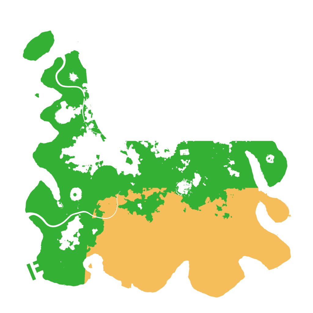 Biome Rust Map: Procedural Map, Size: 3700, Seed: 1751591263