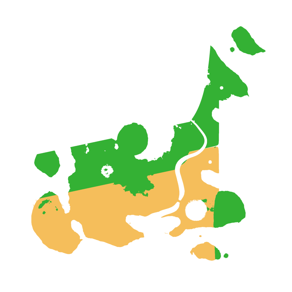 Biome Rust Map: Procedural Map, Size: 2500, Seed: 116983834