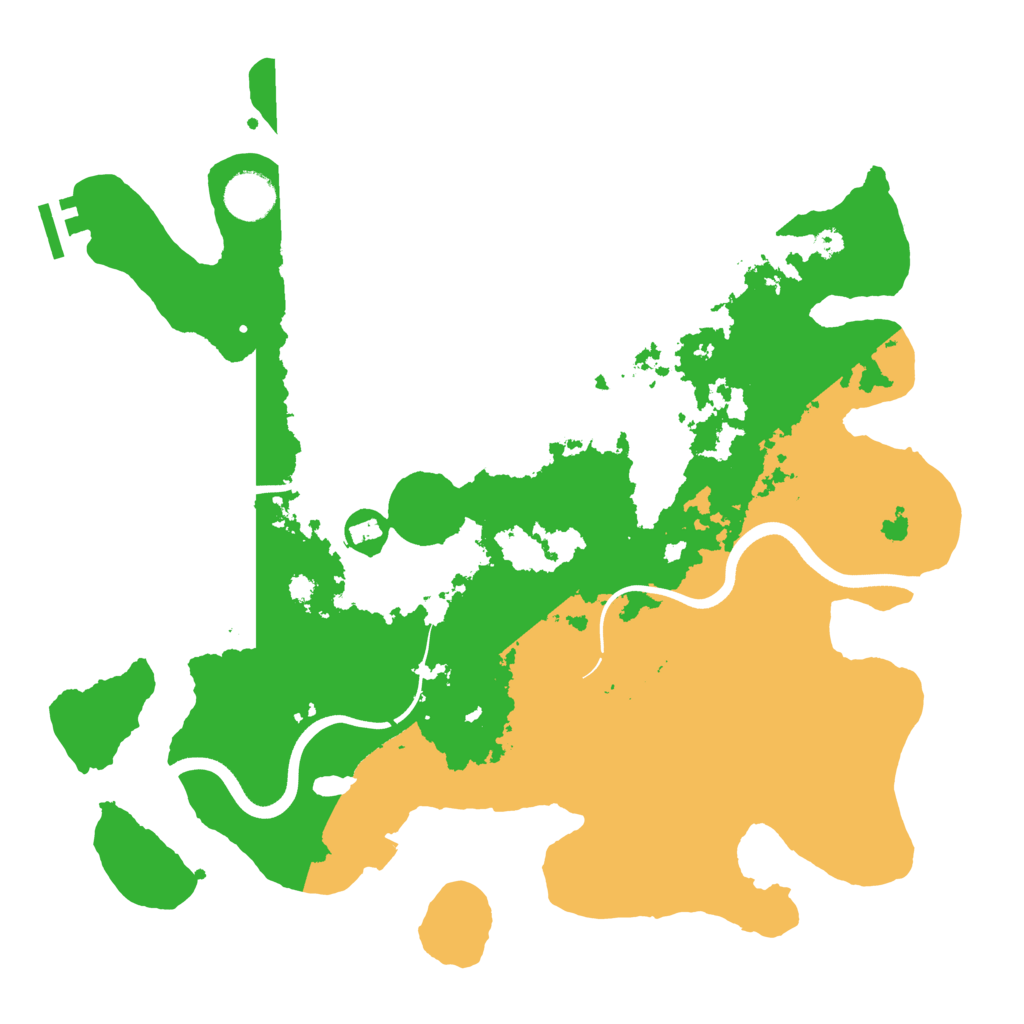 Biome Rust Map: Procedural Map, Size: 3700, Seed: 1268544267