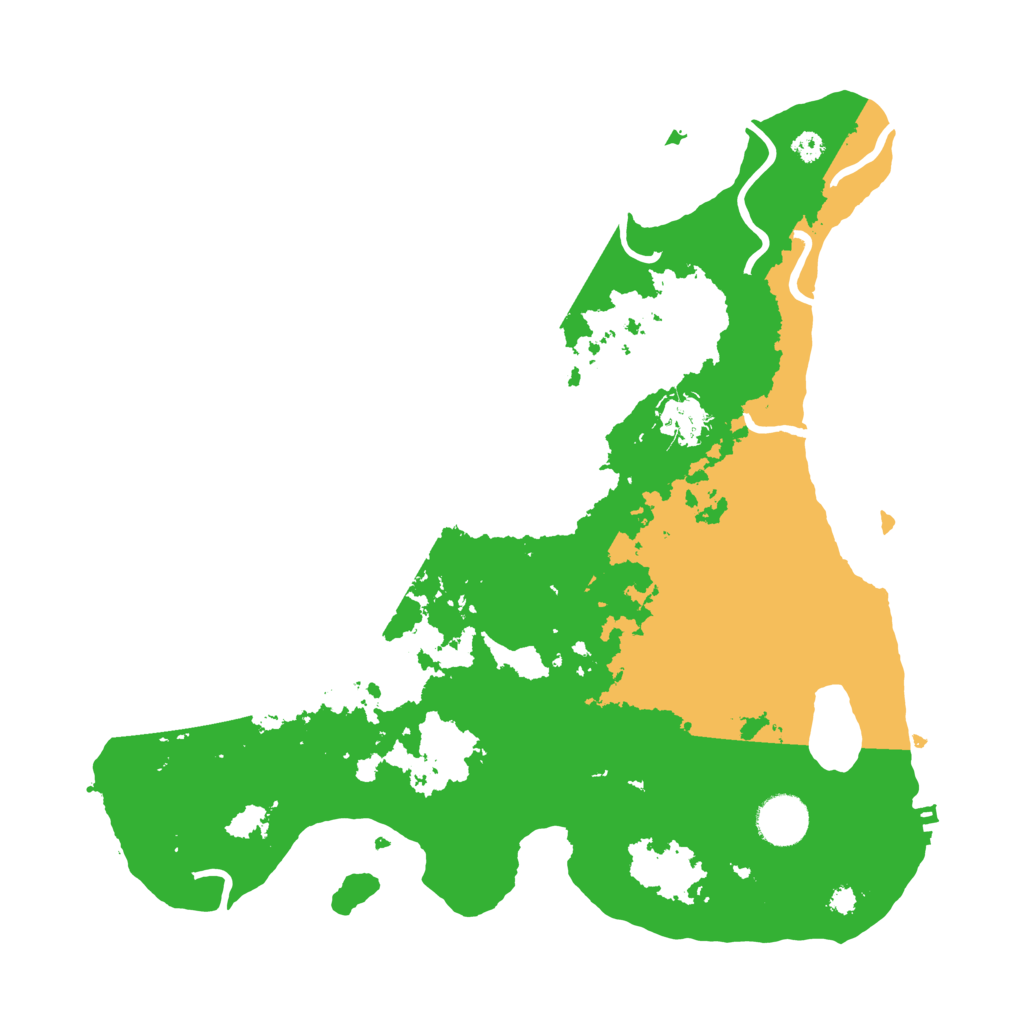 Biome Rust Map: Procedural Map, Size: 3500, Seed: 74112585