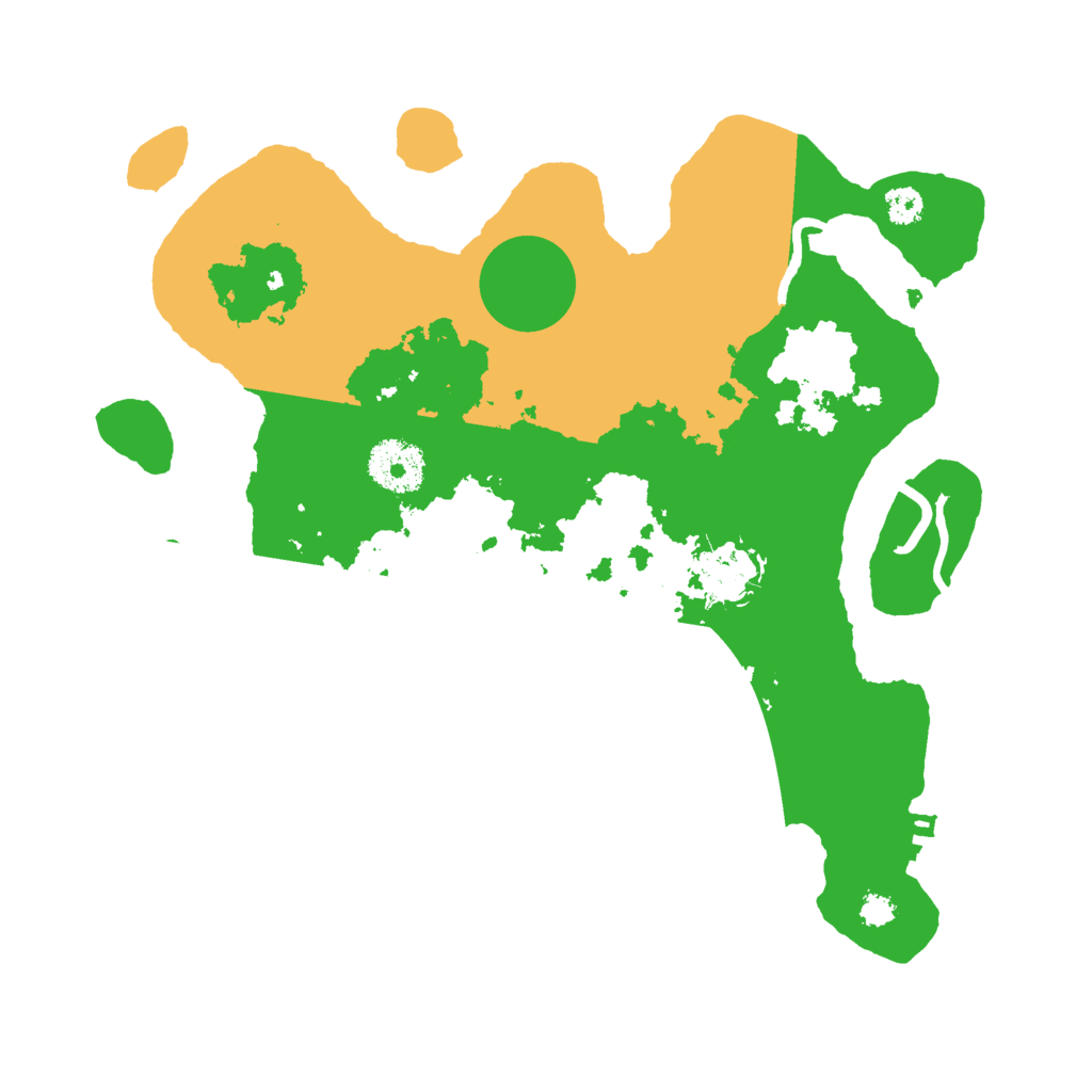 Biome Rust Map: Procedural Map, Size: 3000, Seed: 38612711