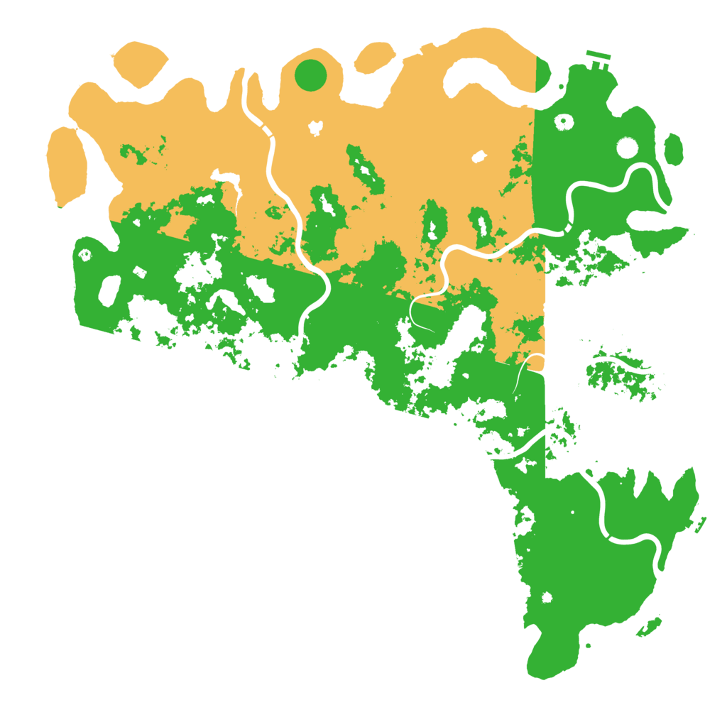 Biome Rust Map: Procedural Map, Size: 6000, Seed: 3959572