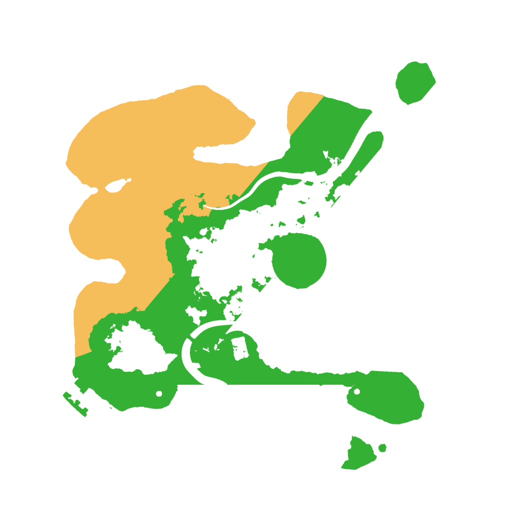Biome Rust Map: Procedural Map, Size: 2500, Seed: 1374683468
