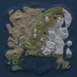 Thumbnail Rust Map: Procedural Map, Size: 3850, Seed: 656934745, 16 Monuments