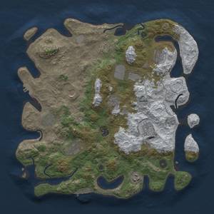 Thumbnail Rust Map: Procedural Map, Size: 3850, Seed: 656934745, 20 Monuments