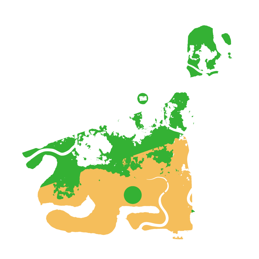 Biome Rust Map: Procedural Map, Size: 3850, Seed: 2039252210