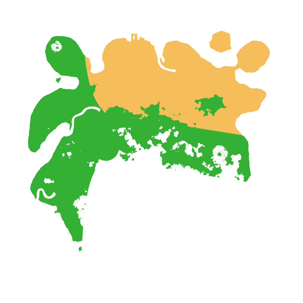 Biome Rust Map: Procedural Map, Size: 3000, Seed: 58294