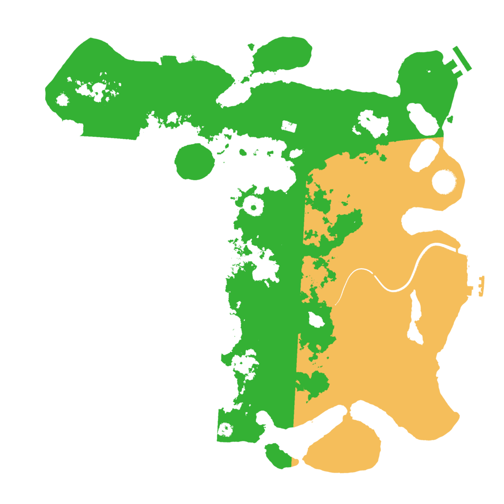 Biome Rust Map: Procedural Map, Size: 3700, Seed: 1892846027