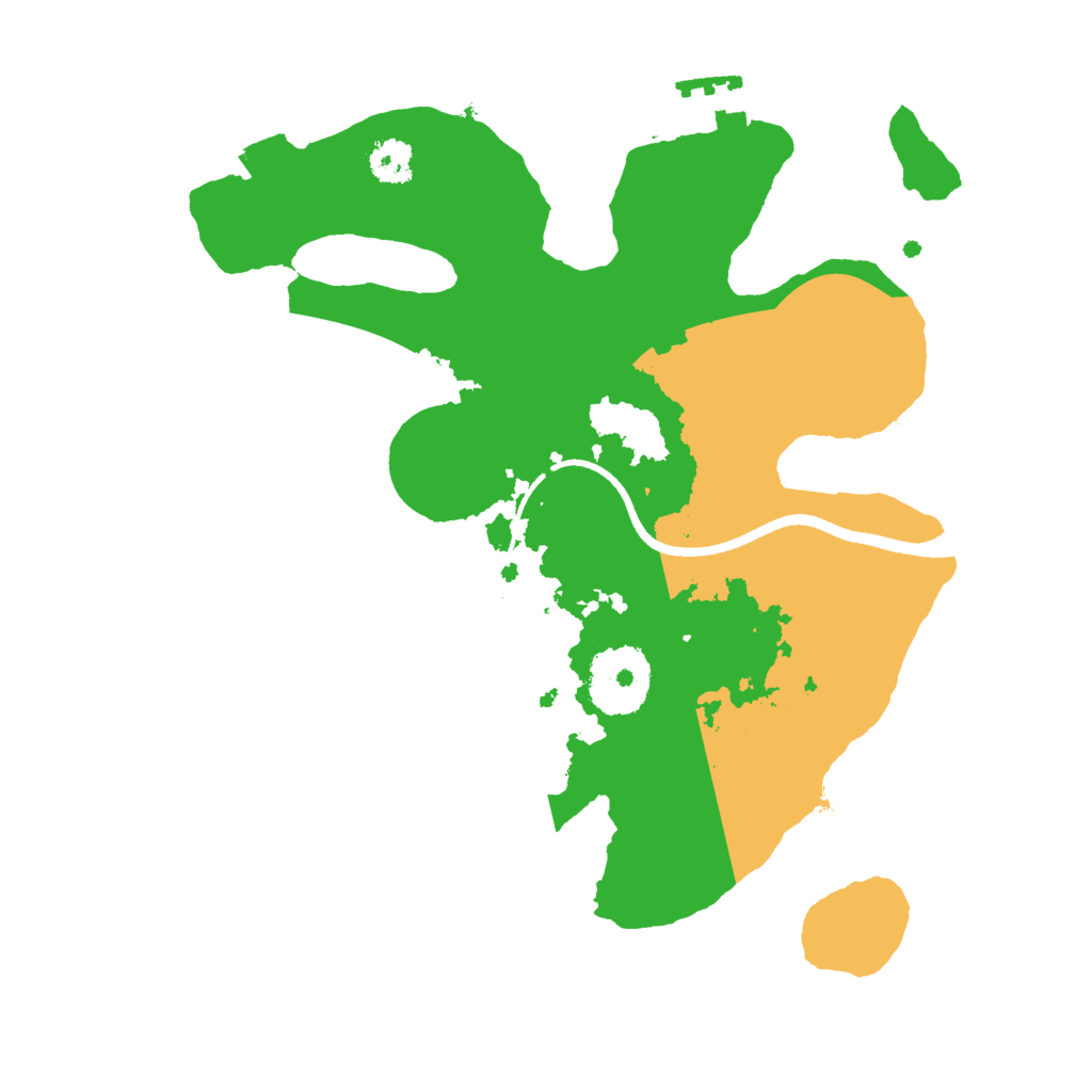 Biome Rust Map: Procedural Map, Size: 2500, Seed: 8976543