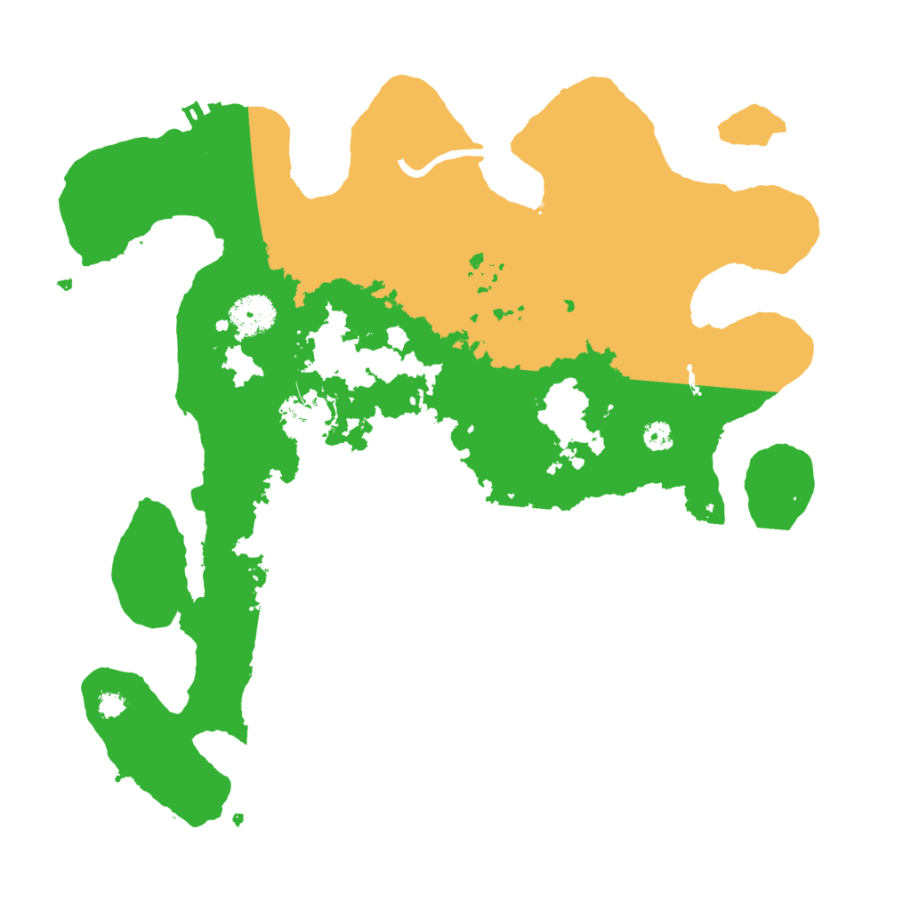 Biome Rust Map: Procedural Map, Size: 3200, Seed: 35269