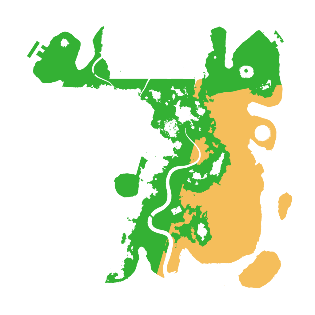Biome Rust Map: Procedural Map, Size: 3500, Seed: 701202337