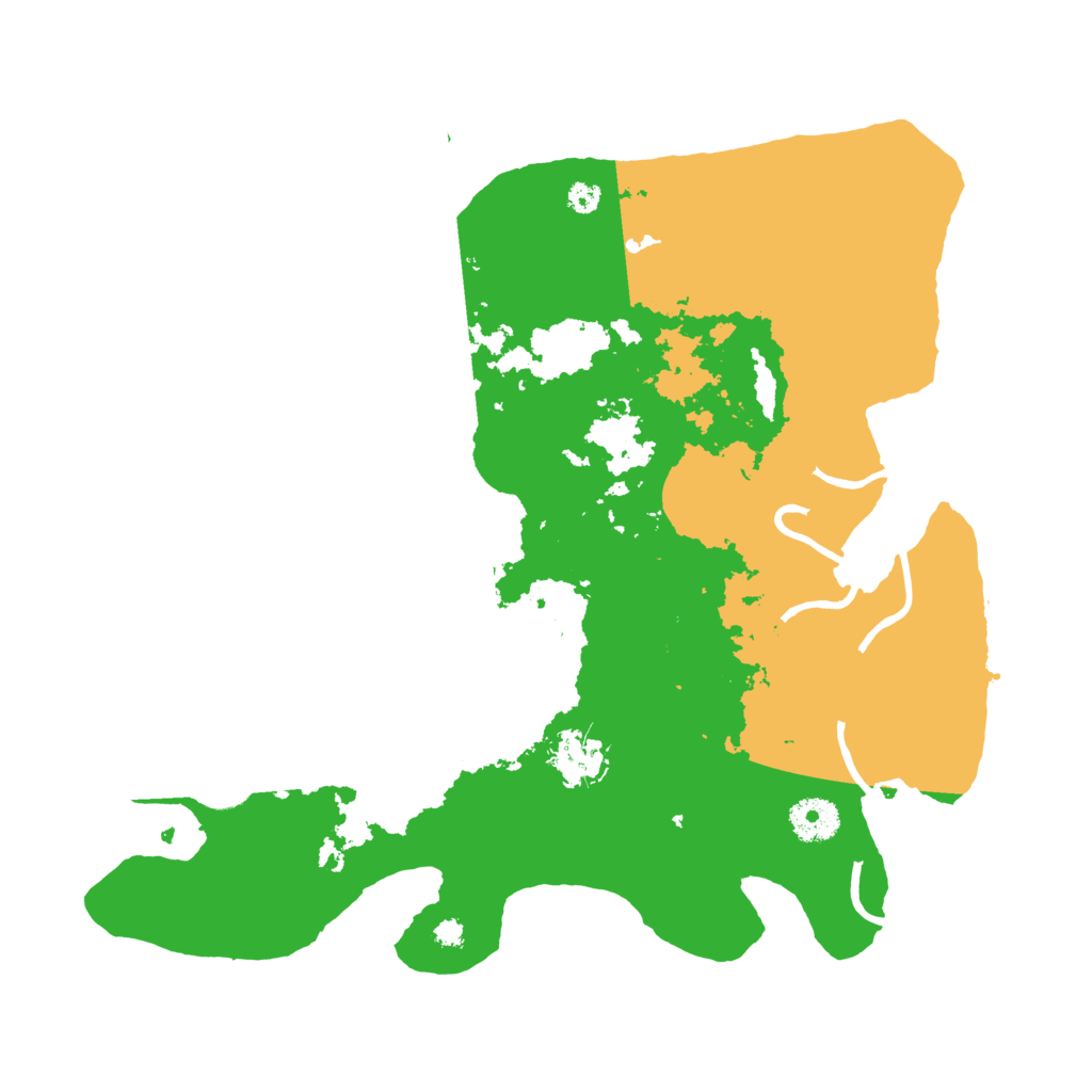 Biome Rust Map: Procedural Map, Size: 3500, Seed: 24051