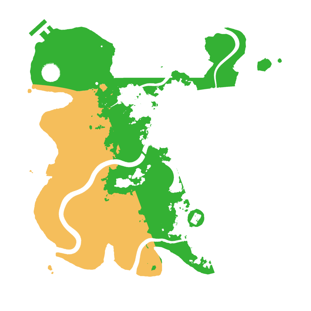 Biome Rust Map: Procedural Map, Size: 3000, Seed: 142