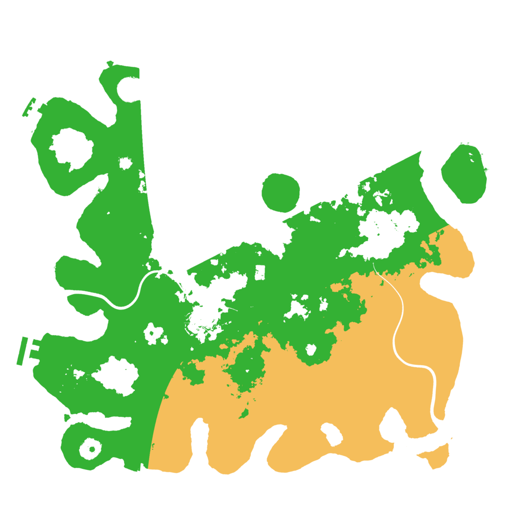 Biome Rust Map: Procedural Map, Size: 3700, Seed: 2106793134