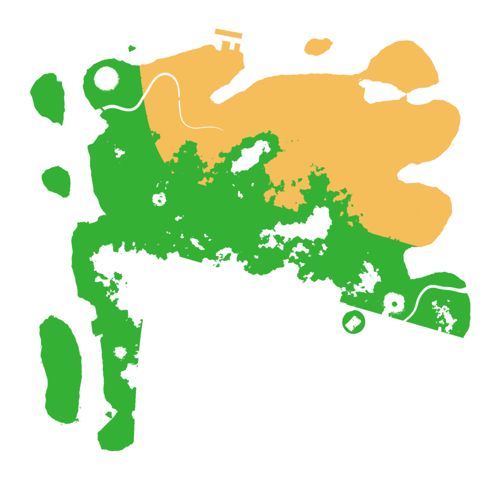 Biome Rust Map: Procedural Map, Size: 3700, Seed: 1948393702