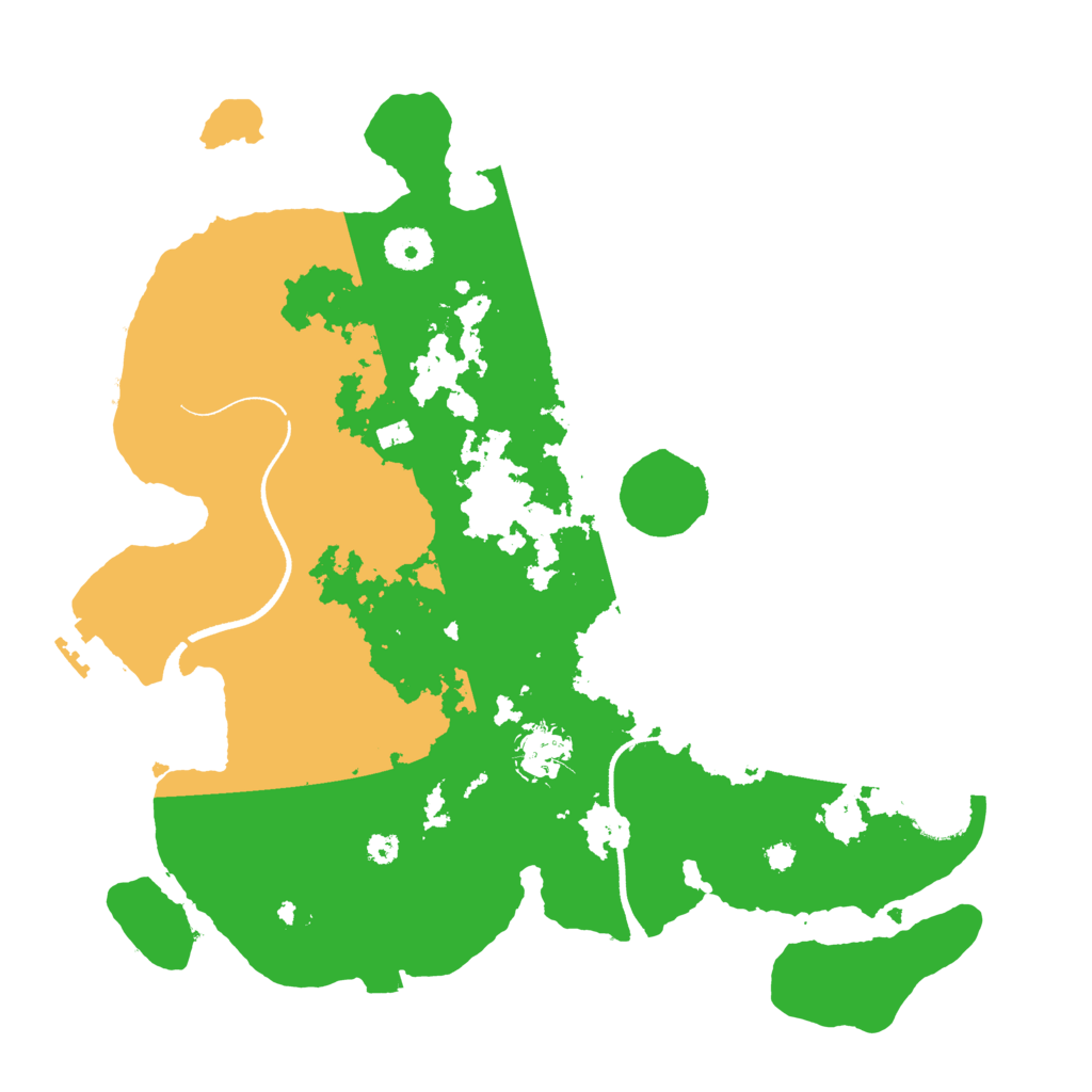 Biome Rust Map: Procedural Map, Size: 3500, Seed: 56940128
