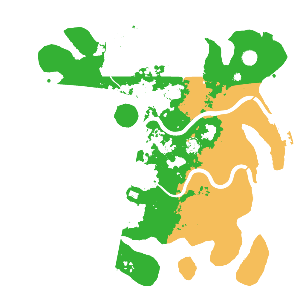 Biome Rust Map: Procedural Map, Size: 3500, Seed: 1373363151