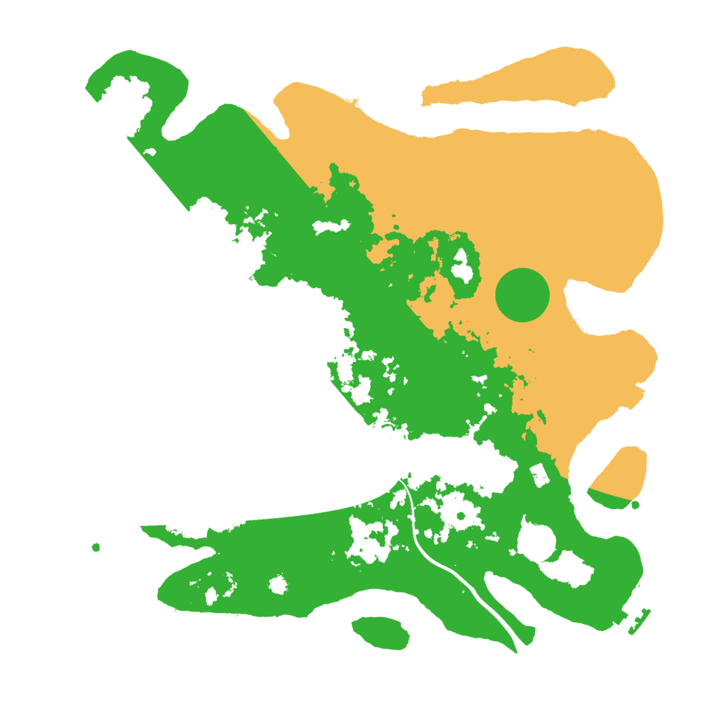 Biome Rust Map: Procedural Map, Size: 3500, Seed: 64156941