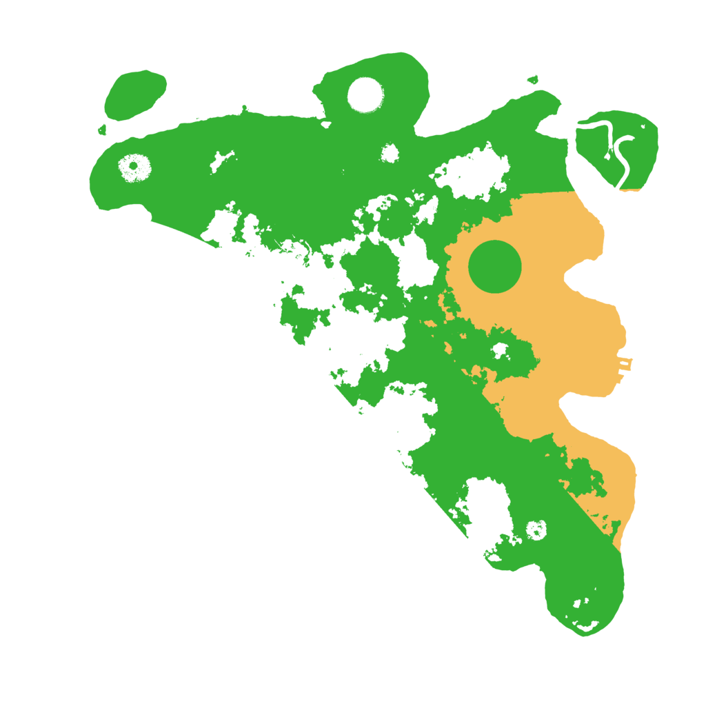Biome Rust Map: Procedural Map, Size: 3500, Seed: 401615246